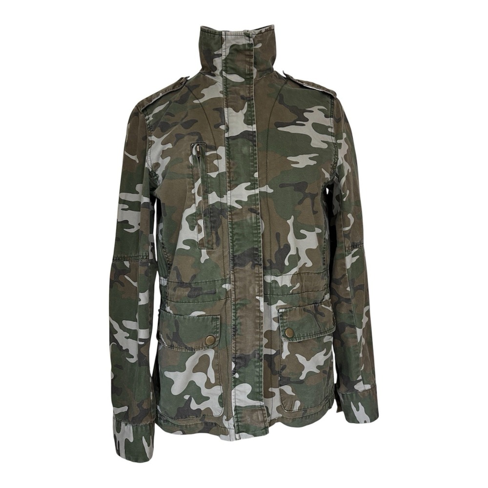 Love Tree Women's M Camo Militarycore Utility Jacket Streetwear Grunge Y2K Edgy